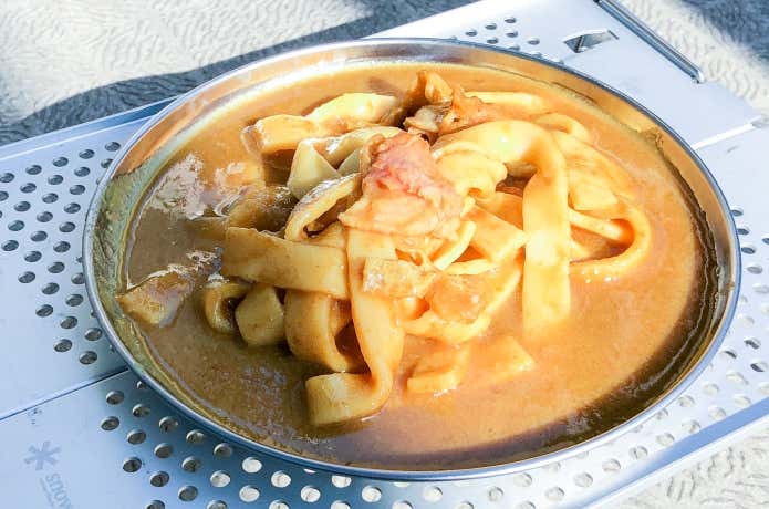 おいしさにこだわった保存食カレーうどん
