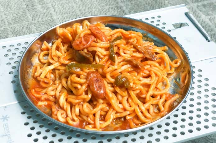 おいしさにこだわった保存食ナポリタン