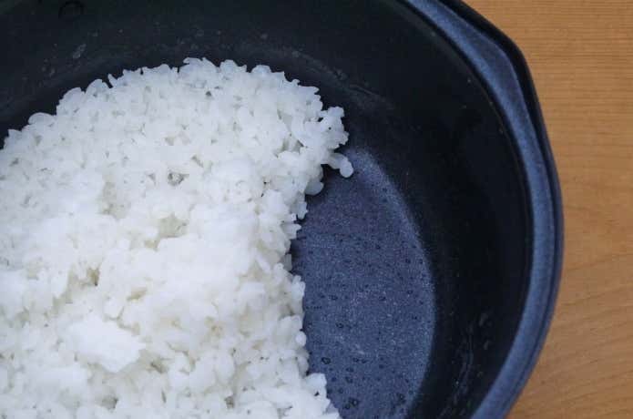 ヤエンクッカー1000 炊いた後の内部