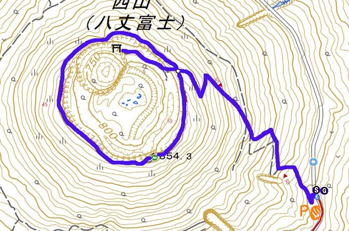八丈富士　マップ