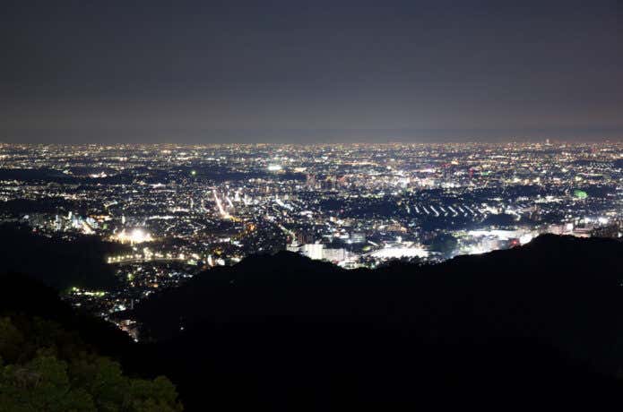 高尾山展望レストランからの夜景