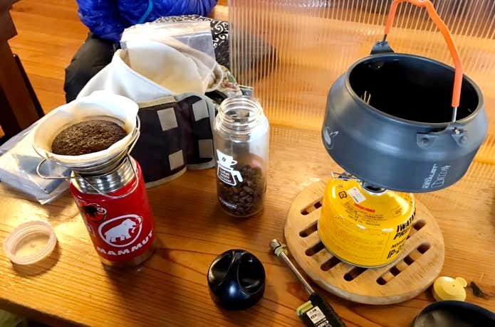 山コーヒー道具