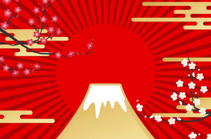 富士山　イラスト