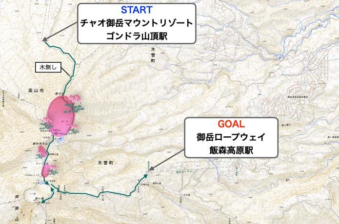 コマクサMAP・御嶽山