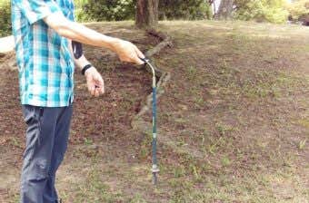 4.一番上のシャフトを縮める