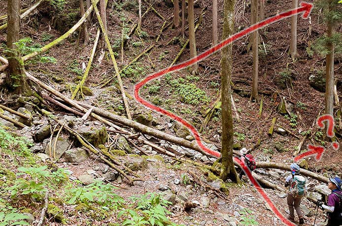正しい登山道