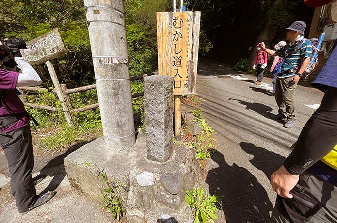 登山道の道標