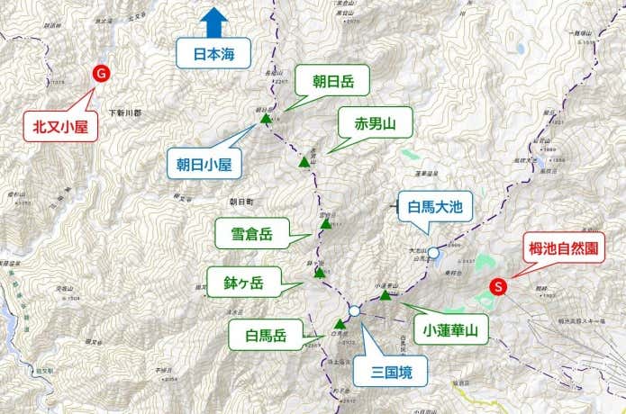 白馬エリアの概念図