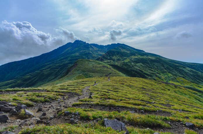 登山道からの鳥海山