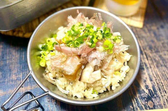 かつおぶしとジャコの炊き込みご飯