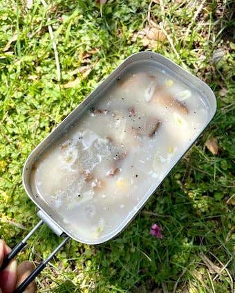 リベットの真ん中に水を合わせる