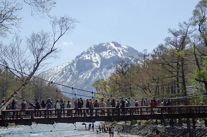 河童橋と焼岳