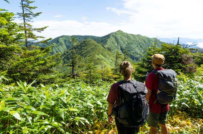 堂岩山の下の分岐付近