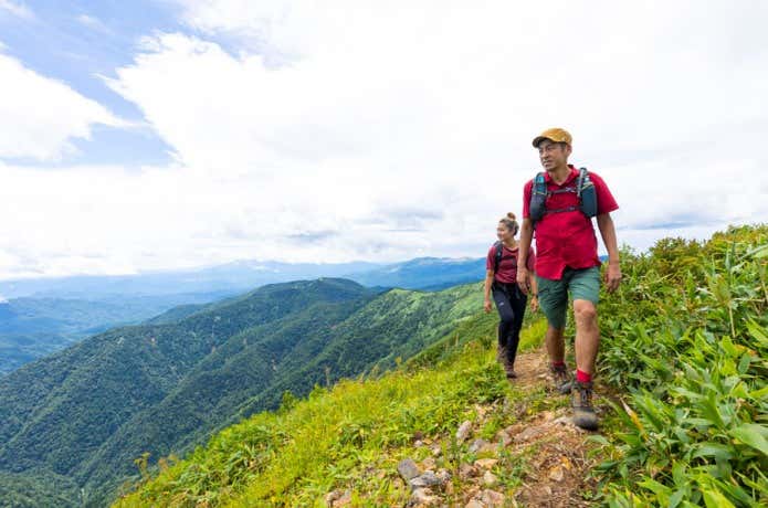 白砂山への登り