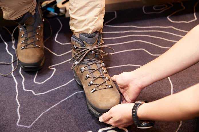 ローバーの登山靴フィッティング