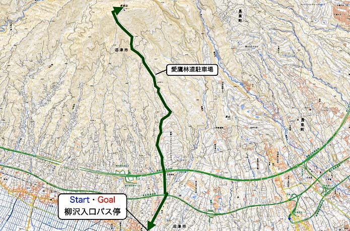 愛鷹山　マップ