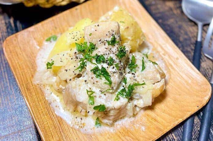 鶏肉のクリームチーズ煮込み