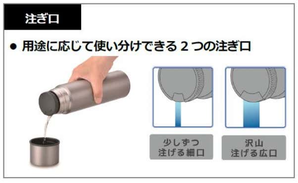 NEWS】最軽量クラスの約210g！＜サーモス＞チタン製の真空断熱ボトルが