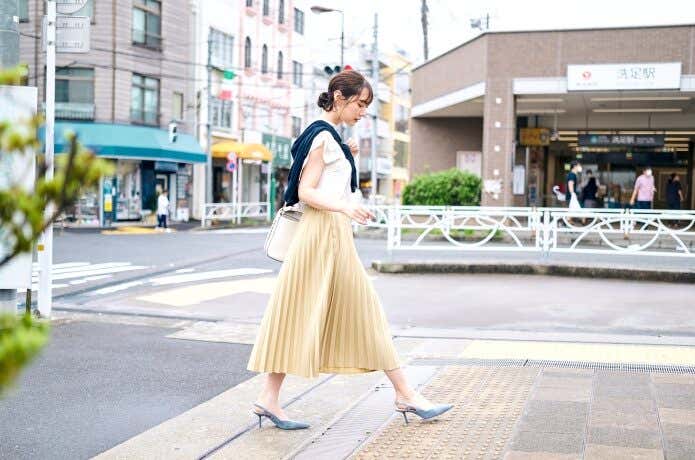 レディース撥水ライトプリーツスカート