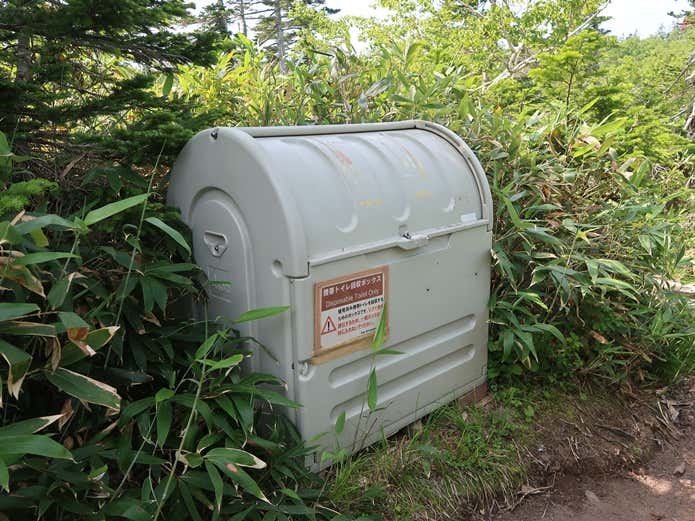 携帯トイレの回収ボックス