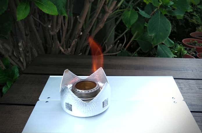 アルコールストーブ　着火