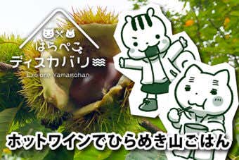 ホットワインでひらめき山ごはん　はらぺこディスカバリー