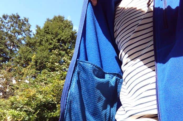 寒い季節はアウター必須、風を防ぐ必要あり