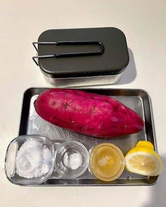 さつまいものレモン煮　材料
