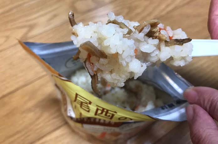 尾西の五目御飯　見た目