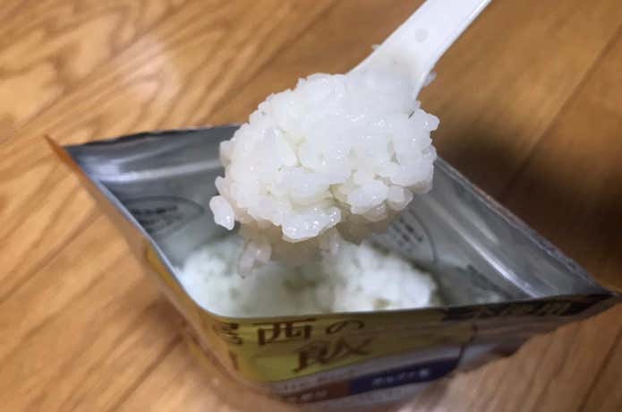 尾西の白飯　見た目