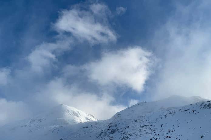 雪の立山連峰・浄土山でテストしてみました