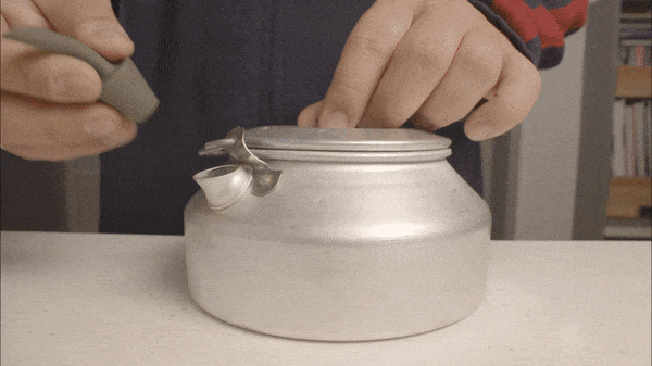 サンデーやかんの注ぎ口