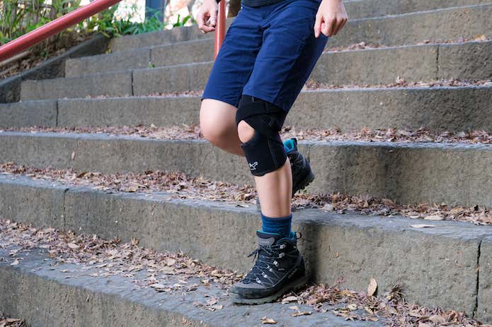 <MIZUNO>登山用ひざサポーター(前開きタイプ/1枚)