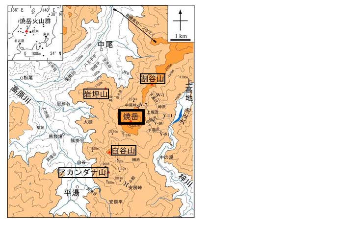 焼岳火山群