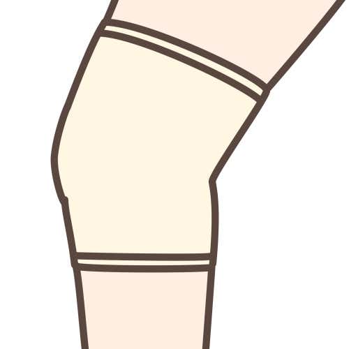 膝サポーター筒形