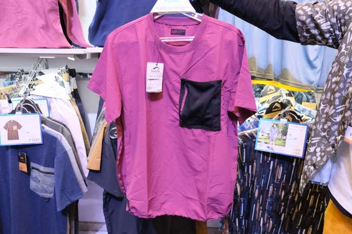 ワークマン水陸両用撥水パッカブル半袖Tシャツ