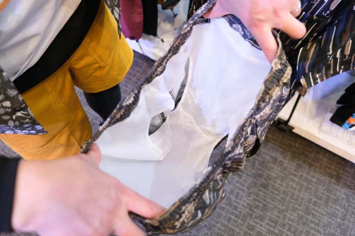 アウトドアスワークマン　トレッチショートパンツ　ベンチレーションのインナー
