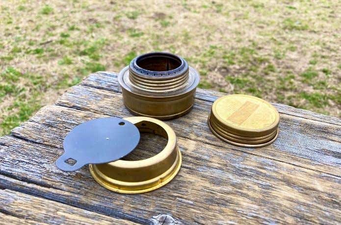 トランギアアルコールバーナー3つのパーツ