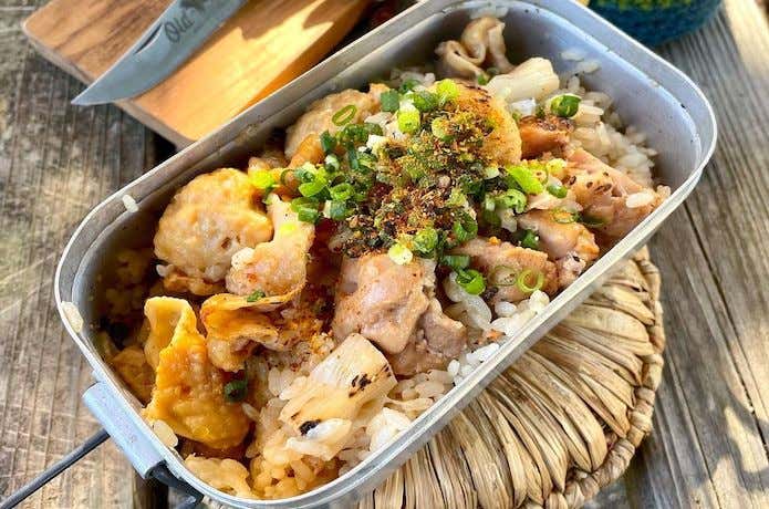 メスティンマニア　やきとり炊き込みご飯