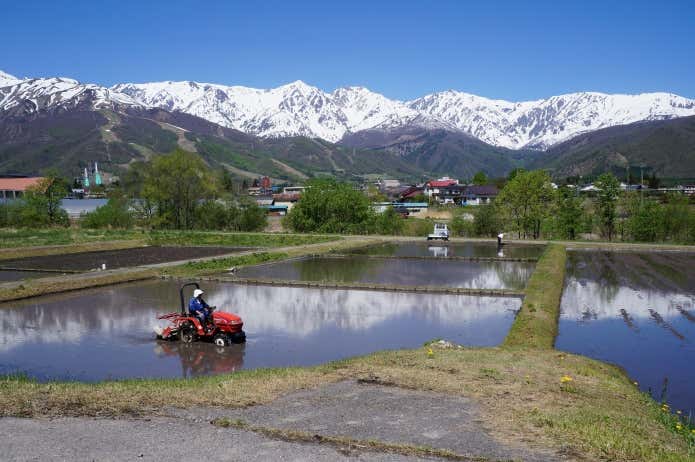 白馬村の風景(蕨平地区にて)