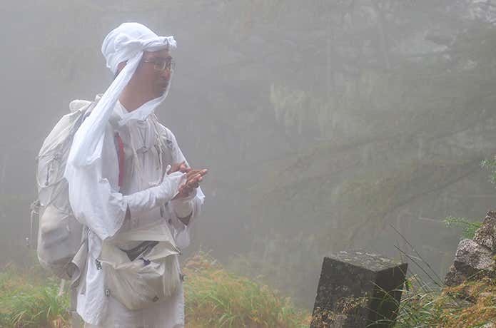 甲斐駒ヶ岳を登拝する筆者