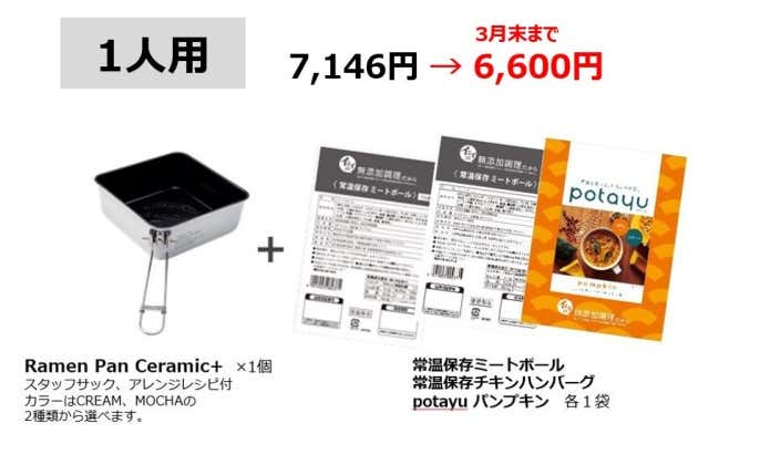 ZEROGRAM×石井食品　クッカーと山ごはんのセット　1人用