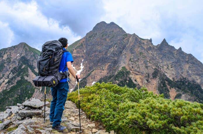 夏山テント泊登山画像
