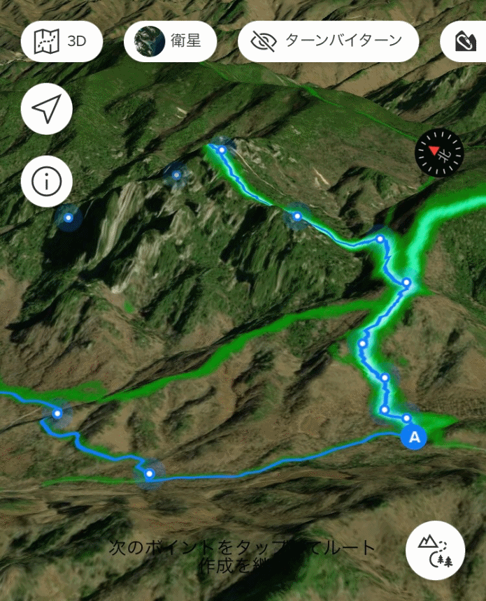 SUUNTO 5PEAK 3Dマップ