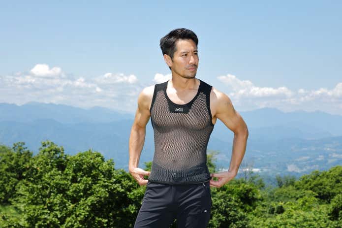 登山用インナーのドライナミックメッシュ