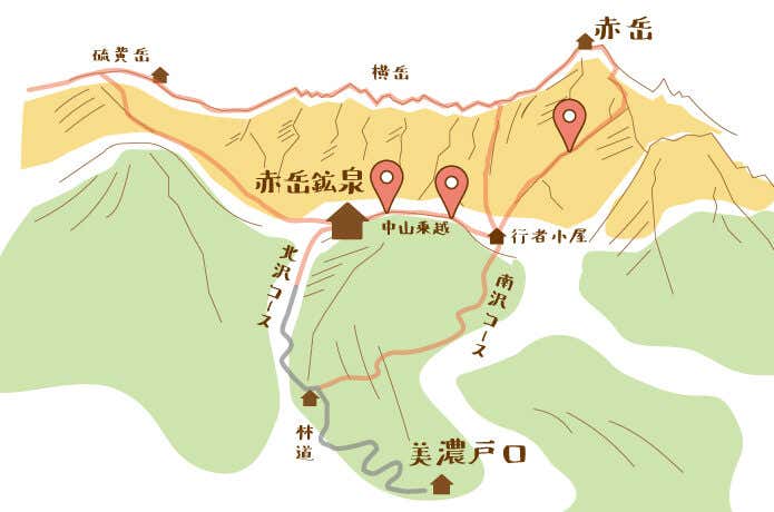 南八ヶ岳 マップ