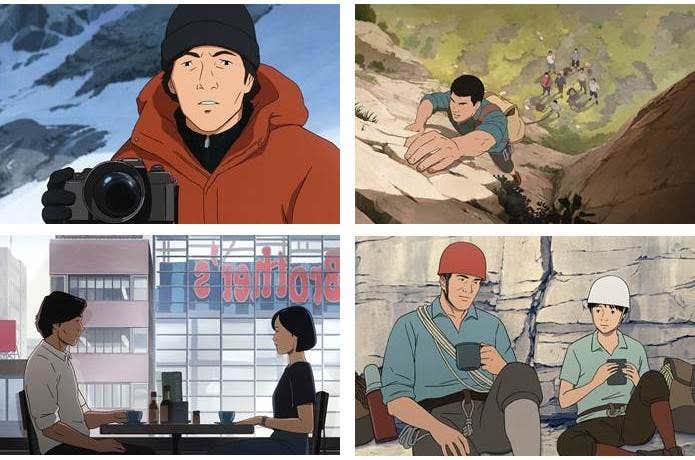 アニメ映画「神々の山嶺」の登場人物とシーン