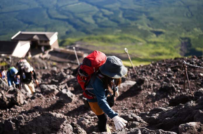 酸素スプレー　富士山