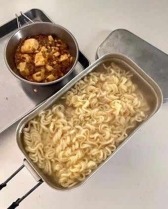 メスティンマニア　レシピ　麻婆ラーメン