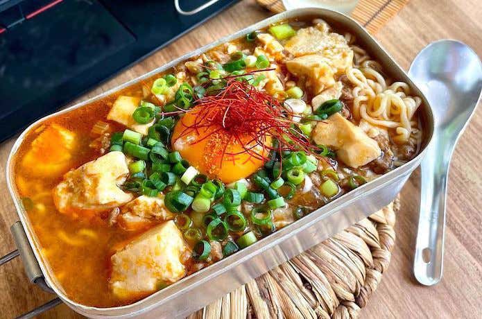 メスティンマニア　レシピ　麻婆ラーメン